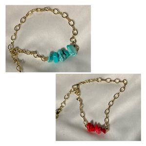 Natural stone bracelets set